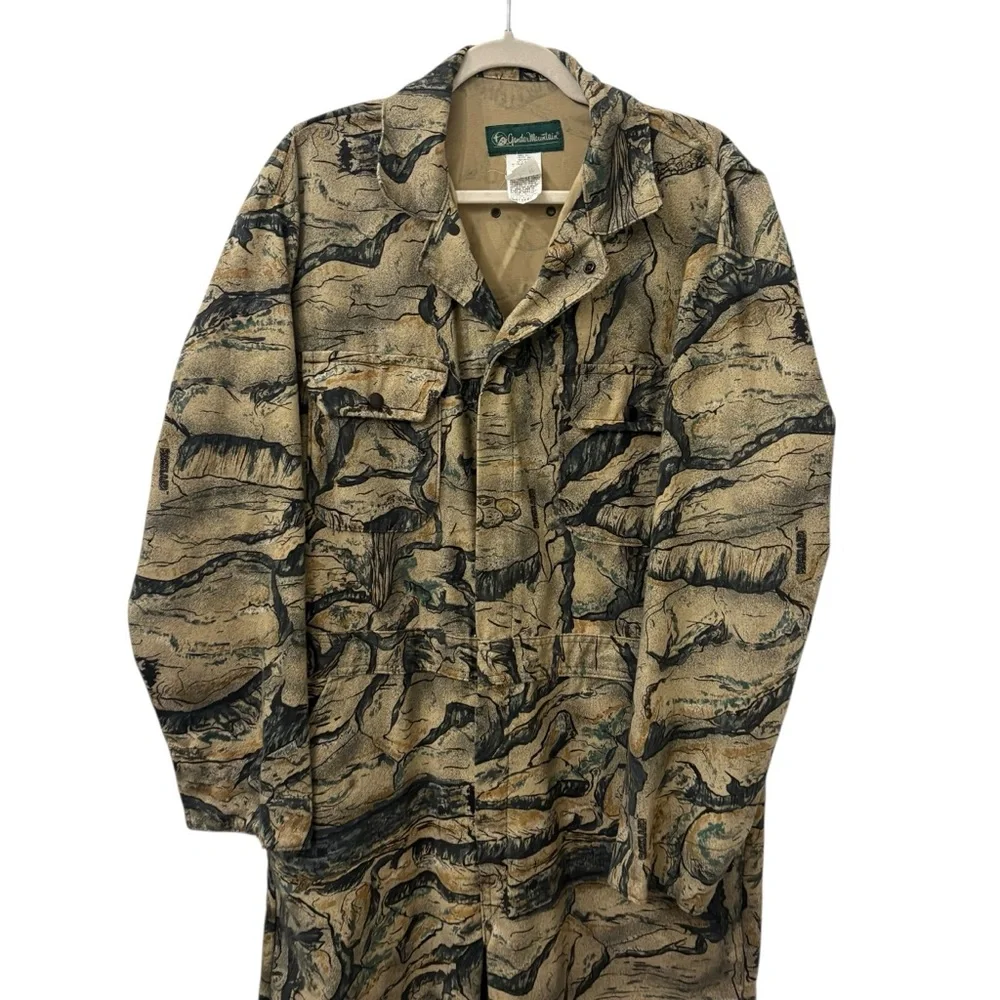 Vintage Gander Mountain Kelly Cooper camo jumpsuit overall size L R